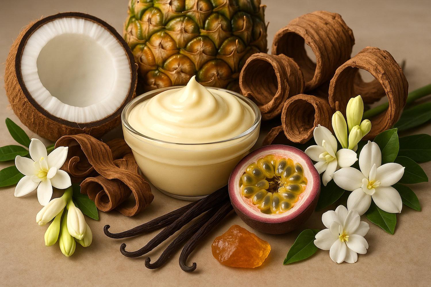 banana cream scent composition soft, sweet, and enveloping