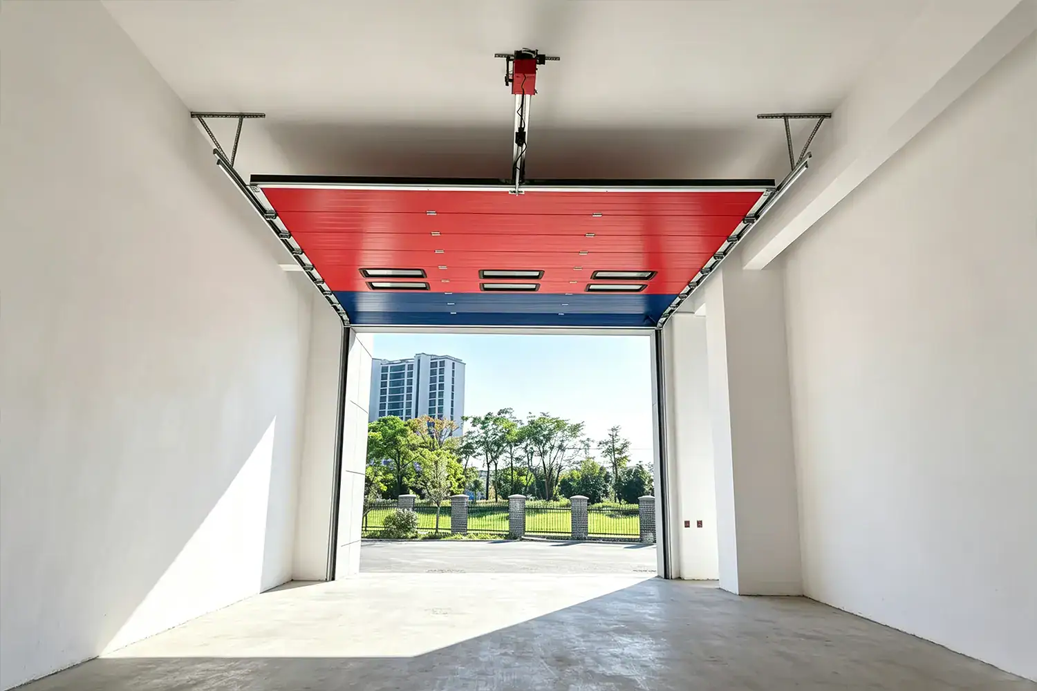 Comparison guide analyzing lead time, production capacity, pricing, and warranty terms between Chinese and Eastern European insulated sectional door manufacturers.