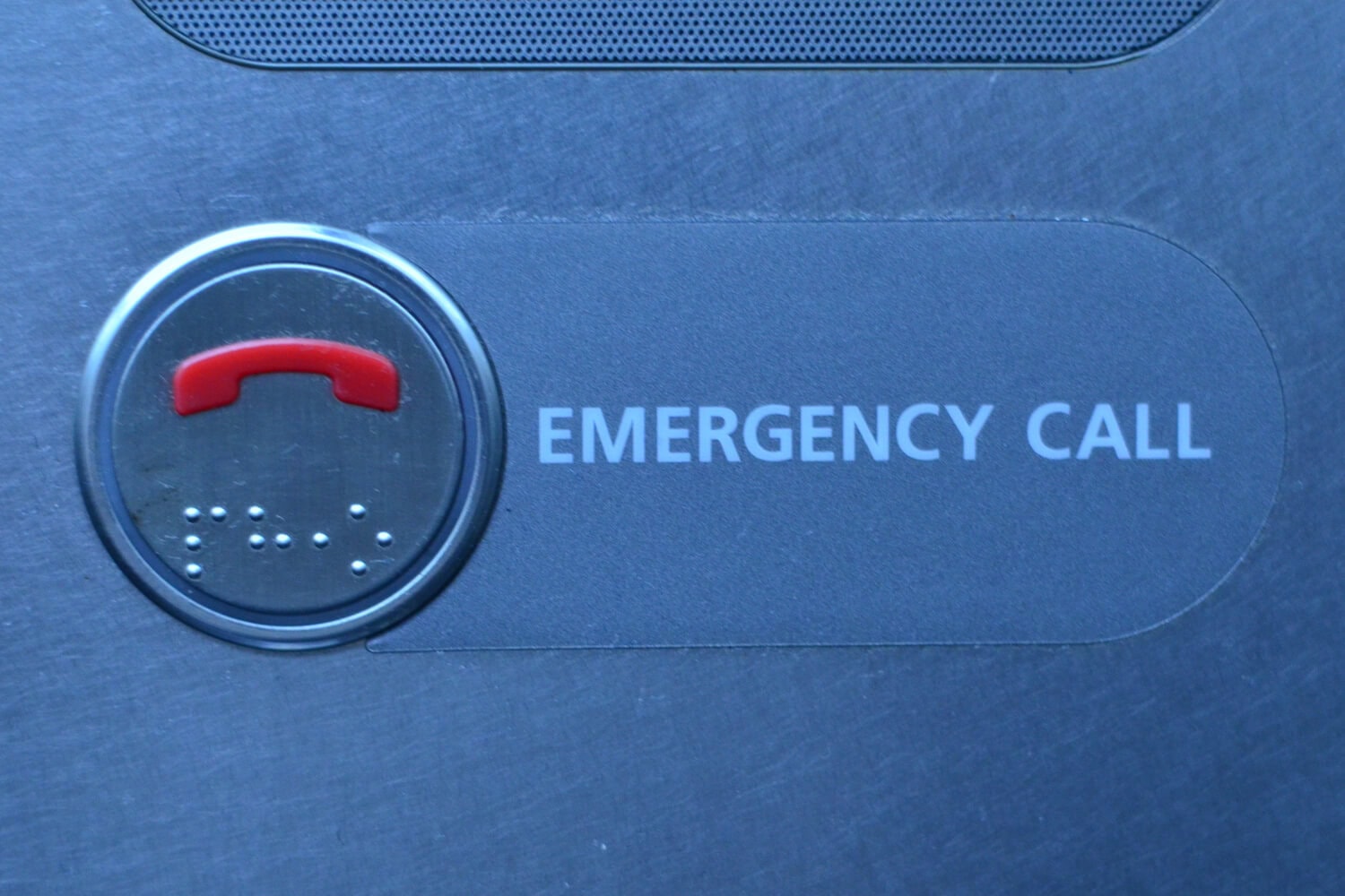 Red elevator call button