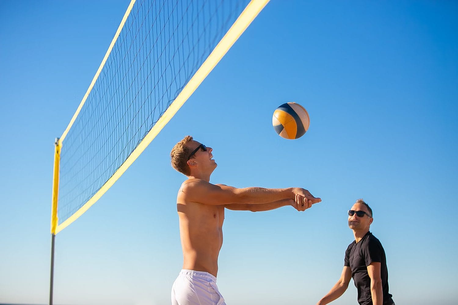 Beach-volley sur la plage — Dakar, Sénégal