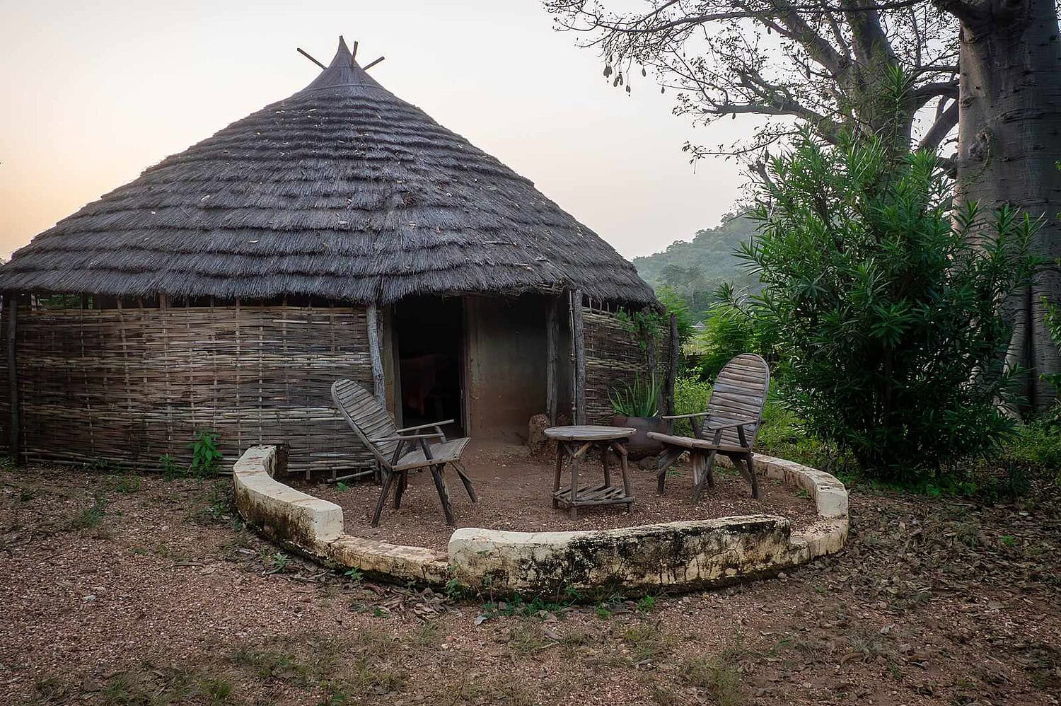 Village diola cases a impluvium casamance Sénégal