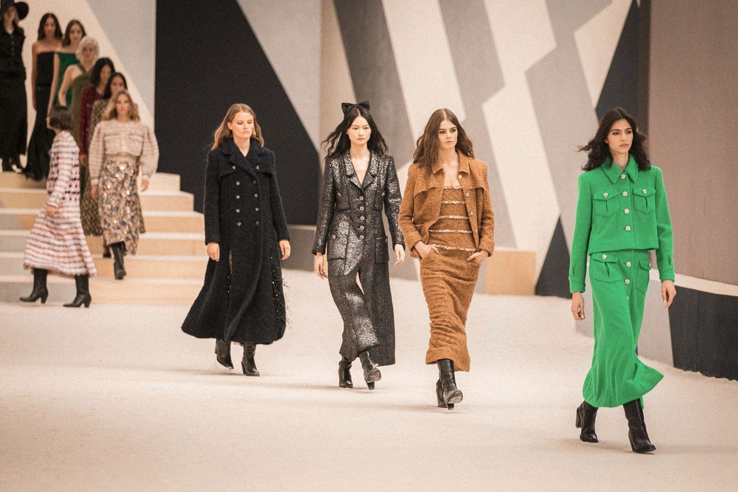 Luxury fashion PR case study: models on a couture runway