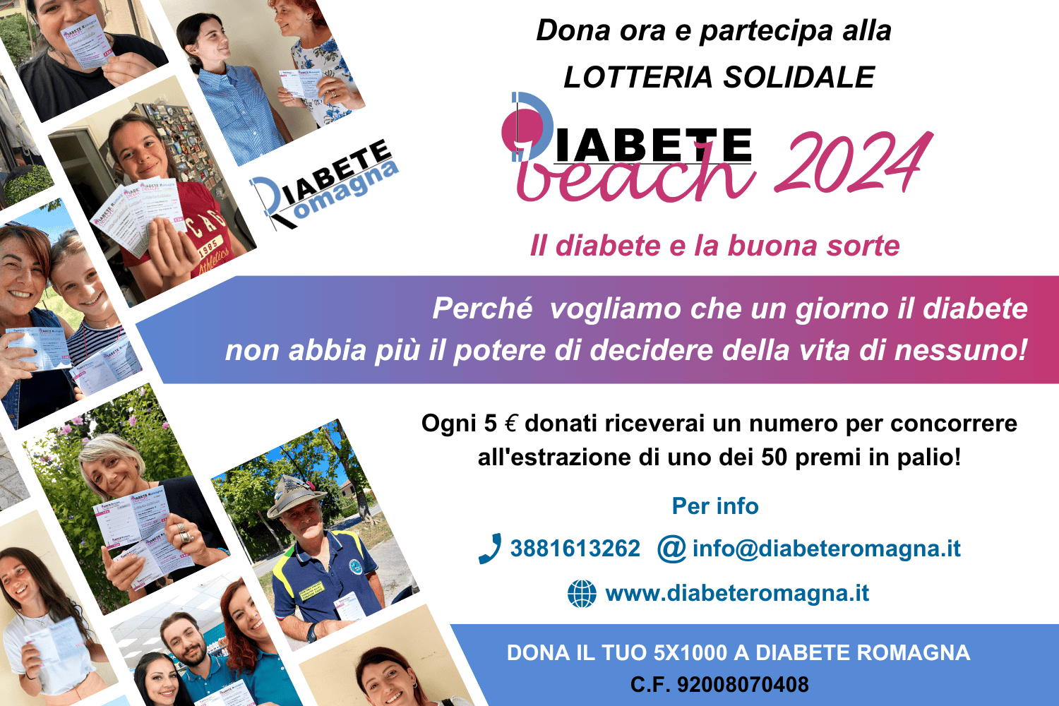 Estrazione Lotteria Solidale Diabete Beach 2024 “Il Diabete E La Buona Sorte” – Venerdì 20 Settembre 2024, Centro Commerciale Lungo Savio Di Cesena