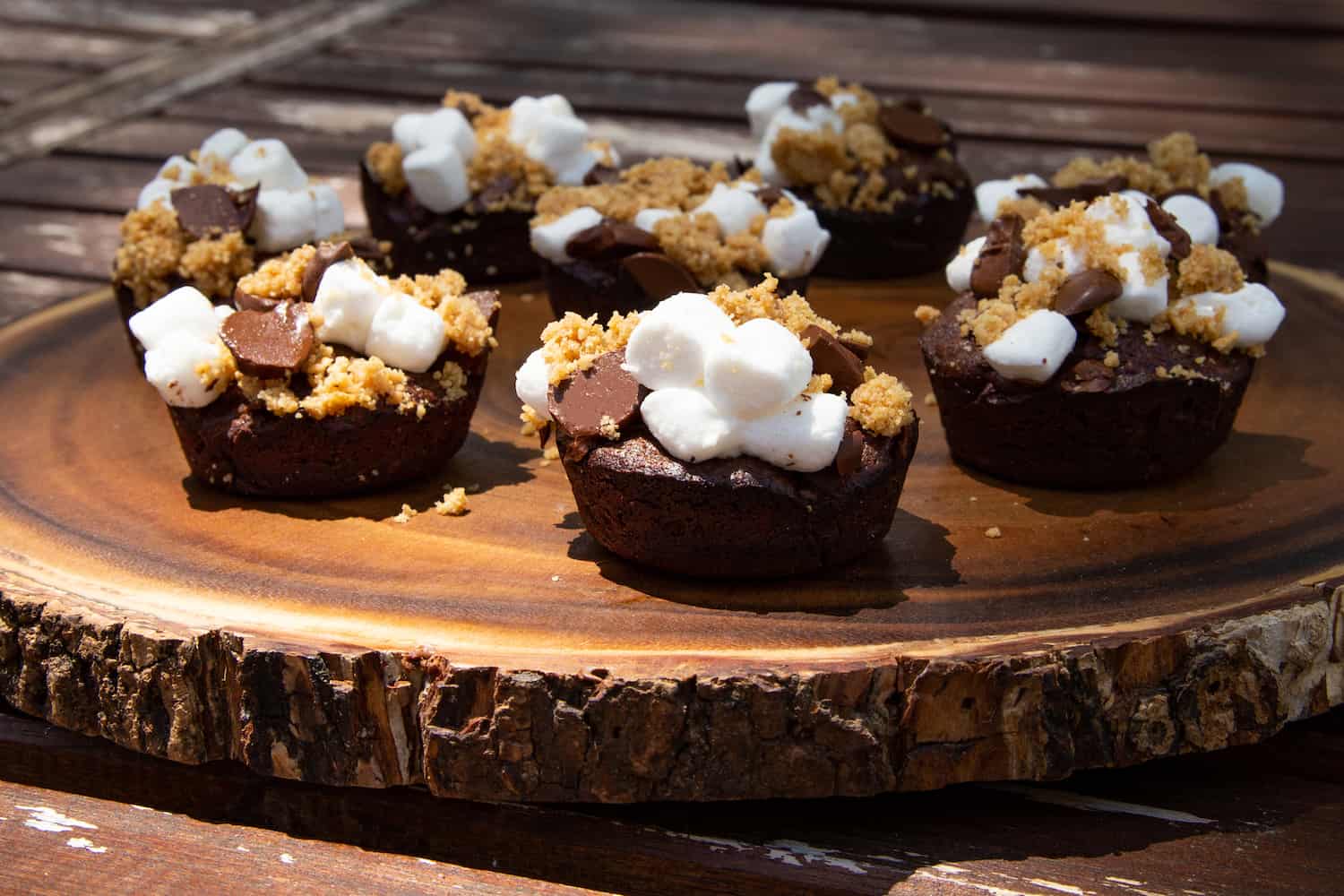 s'mores brownie bites