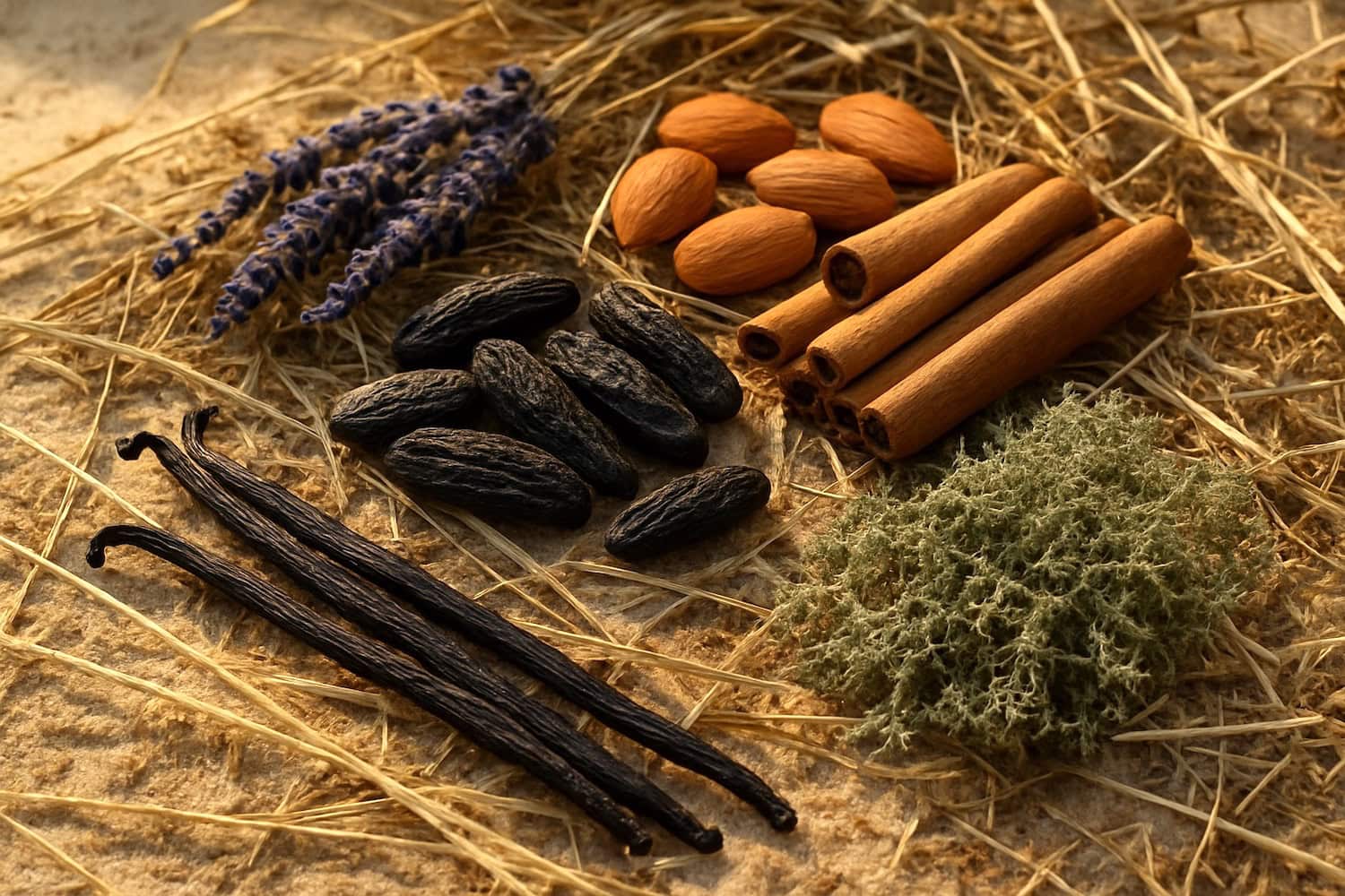 coumarin ,spices on sand