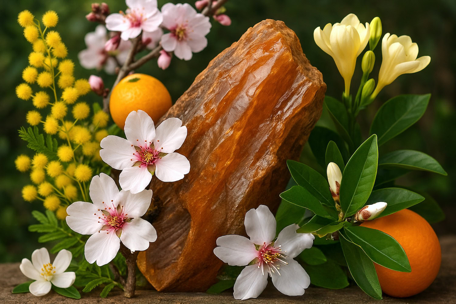 almond blossoms arrangement scent symphony composition