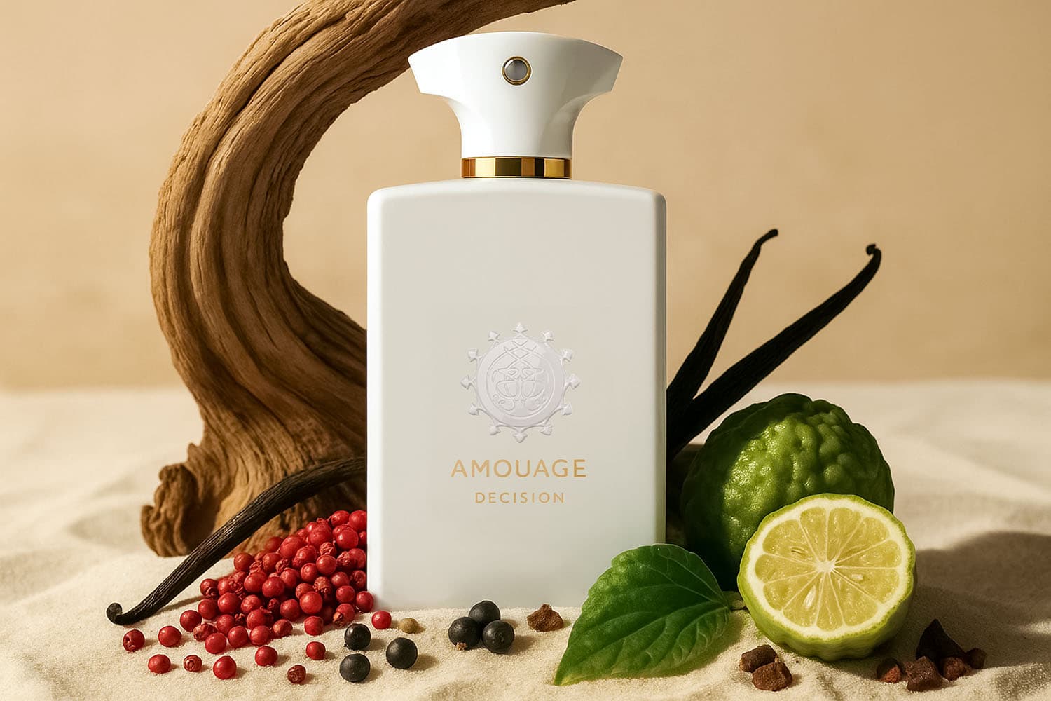 amouage decision eau de parfum woody amber spicy fragrance