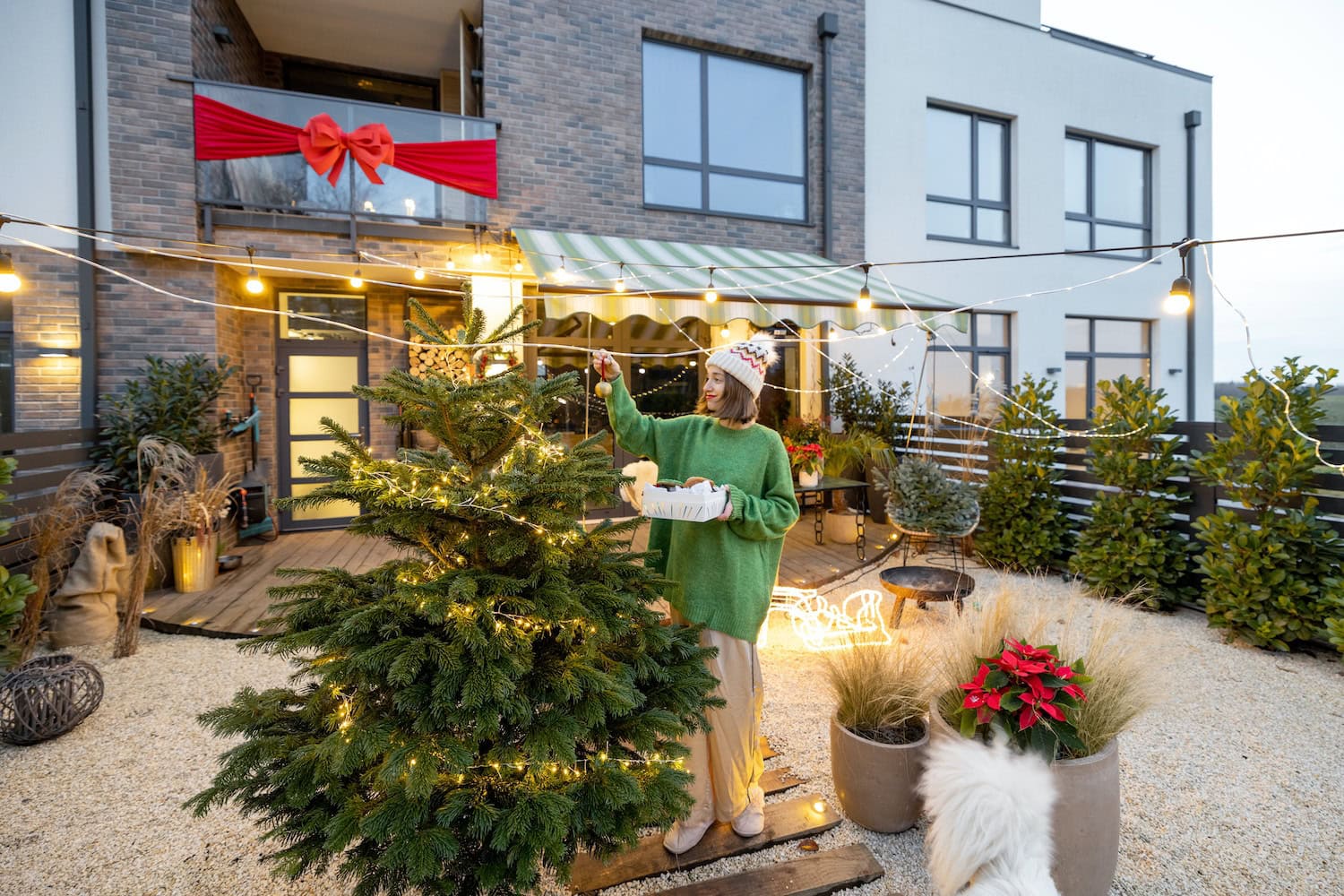 kerst buiten