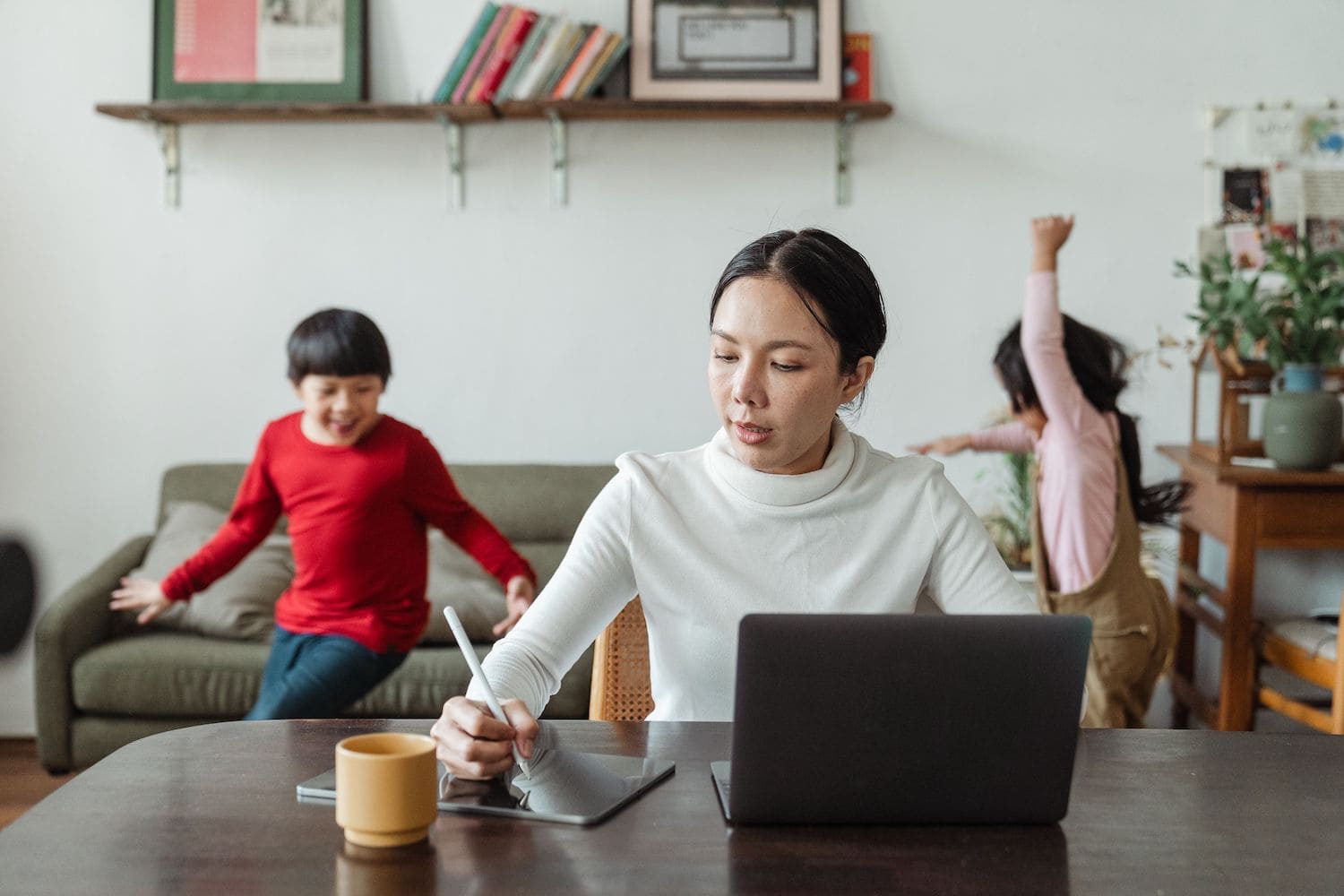 thuiswerken met kinderen