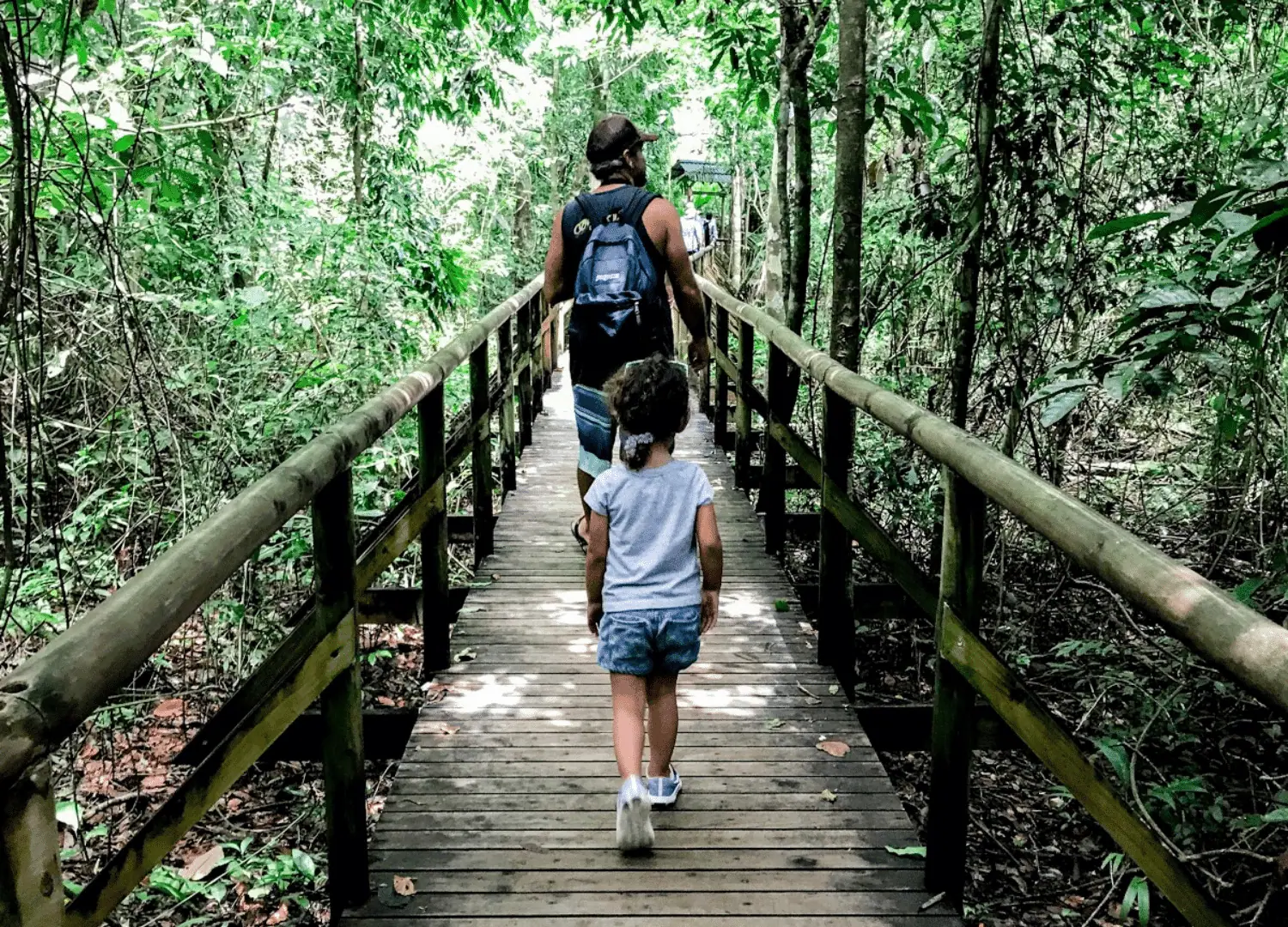 Costa Rica Hike with kid and parent
