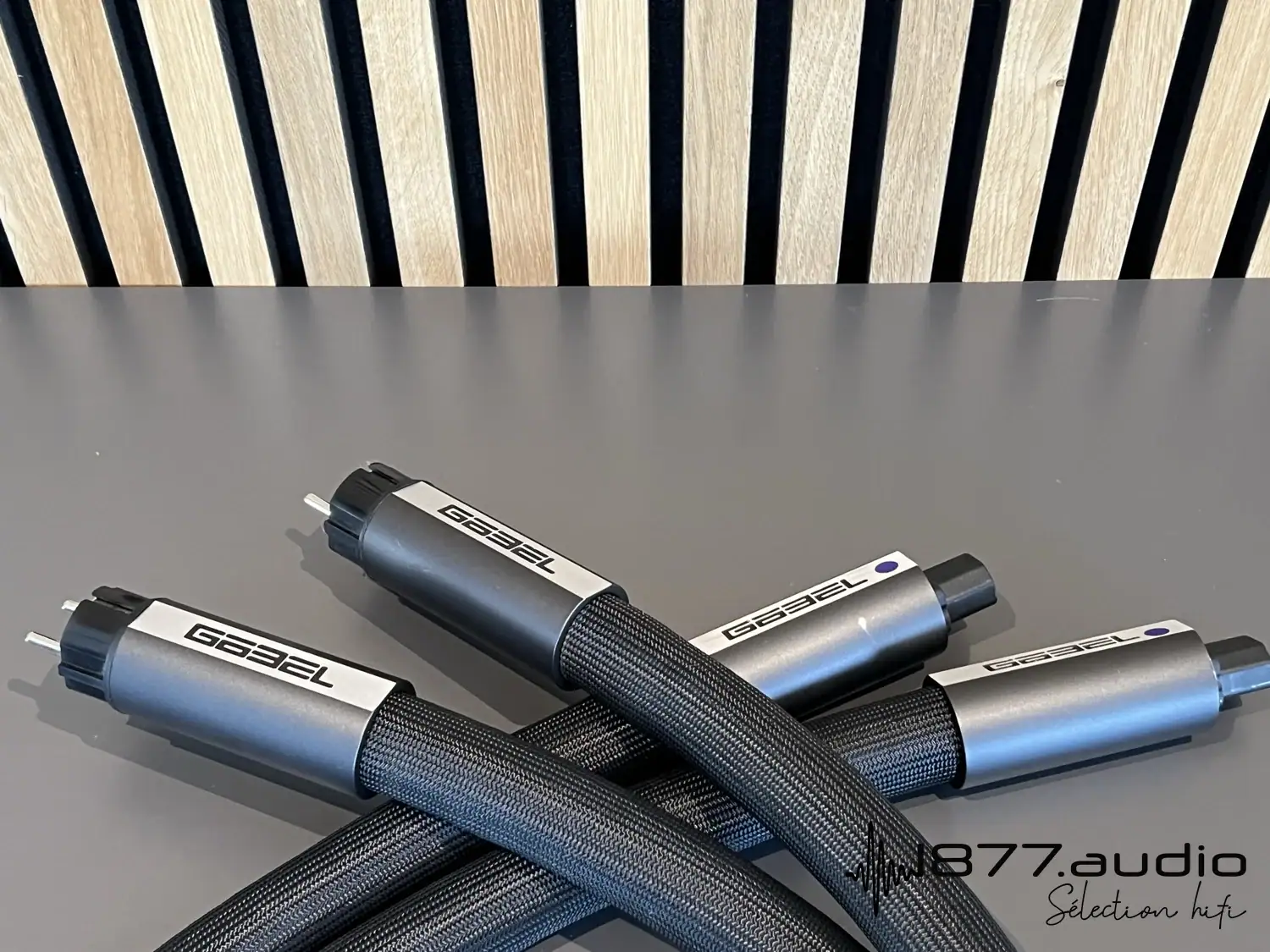 Goebel câble alimentation Lacorde Statement 150cm vue des 4 connecteurs