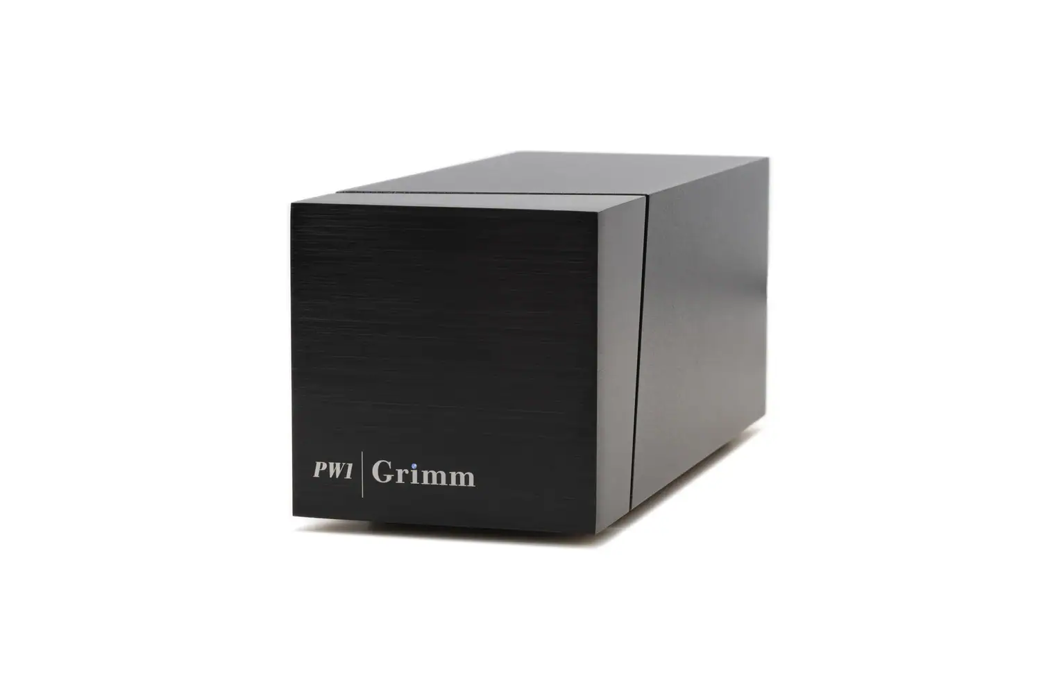Panneau latéral du Phonostage Grimm Audio PW1 vu de face
