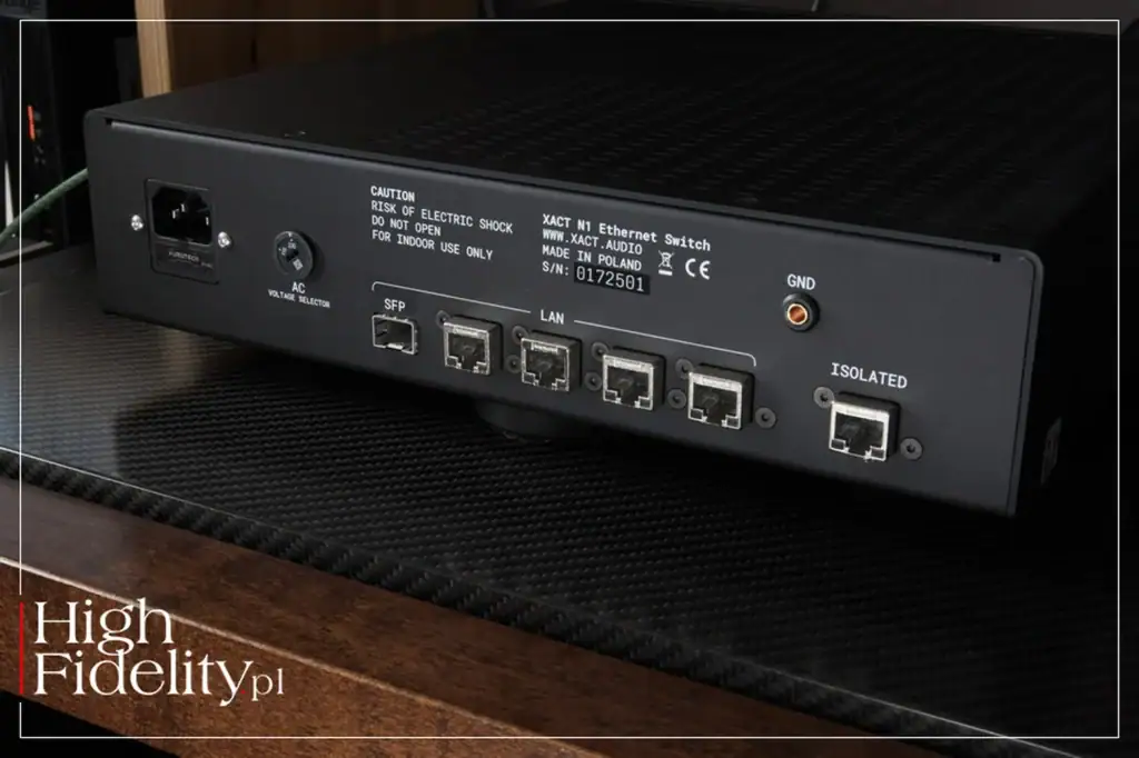 High Fidelity sur le switch réseau XACT N1 05