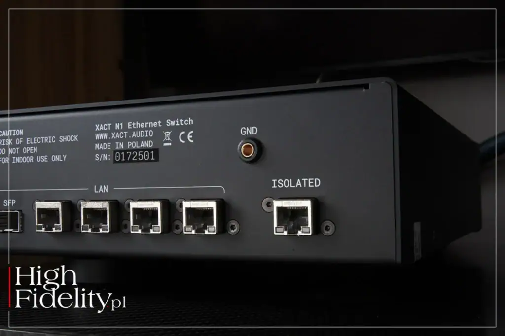 High Fidelity sur le switch réseau XACT N1 12