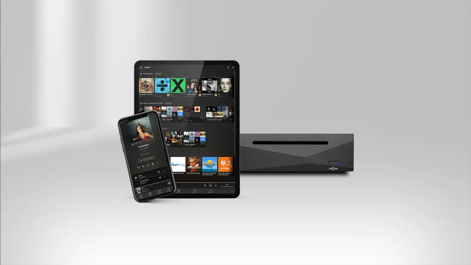 Innuos ZENmini mk3 tablette et application Innuos