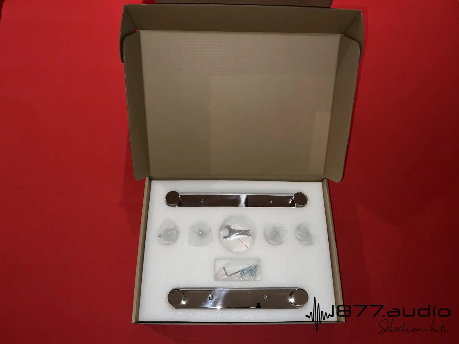 Marten Parker Trio boite ouverte avec les accessoires visibles