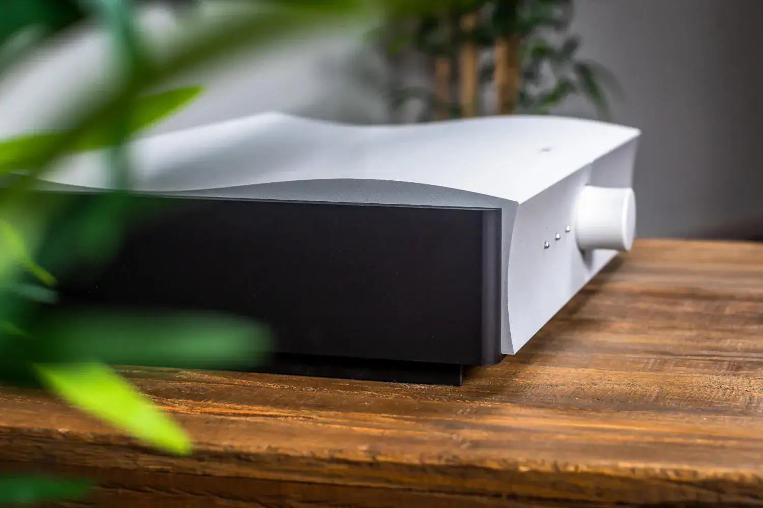 Mola-Mola Kula, amplificateur intégré sur une tablette en bois