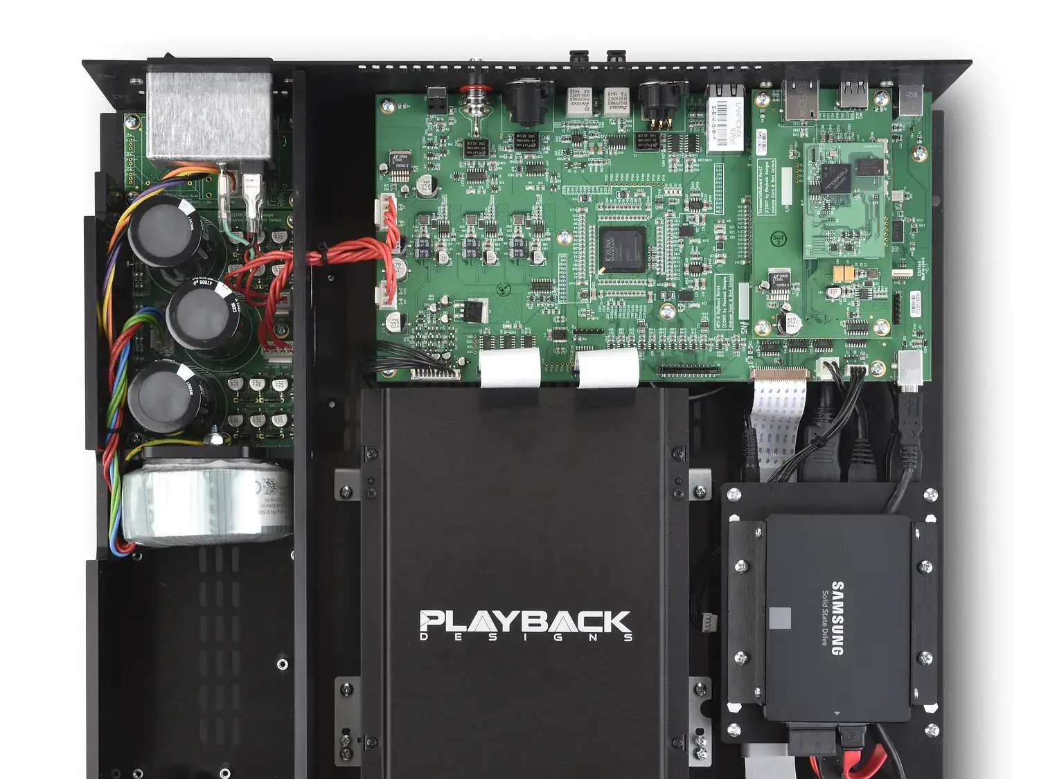 Playback Designs MPT-8 intérieur vu de dessus