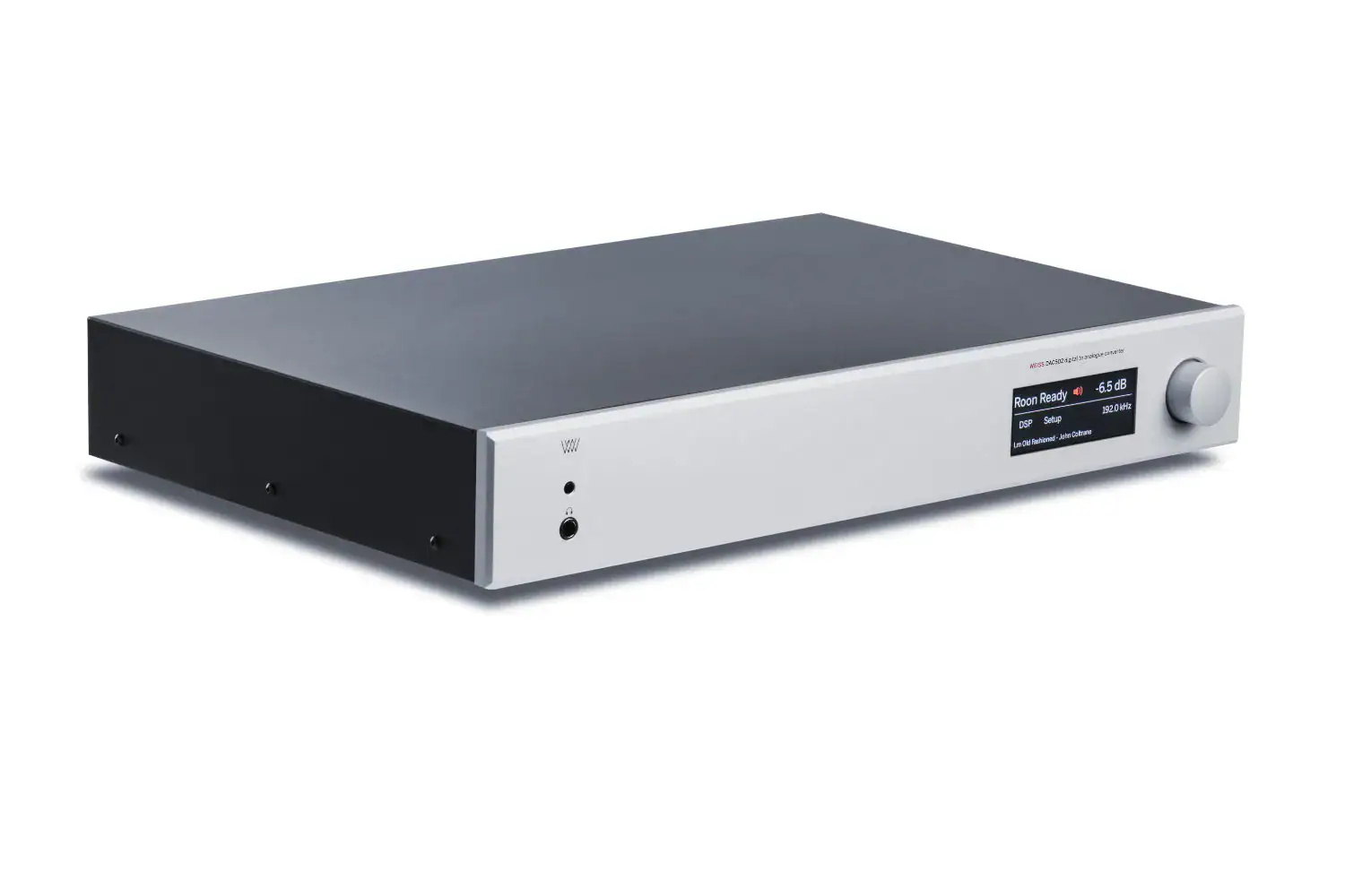 Weiss DAC502 silver vue avant trois quart