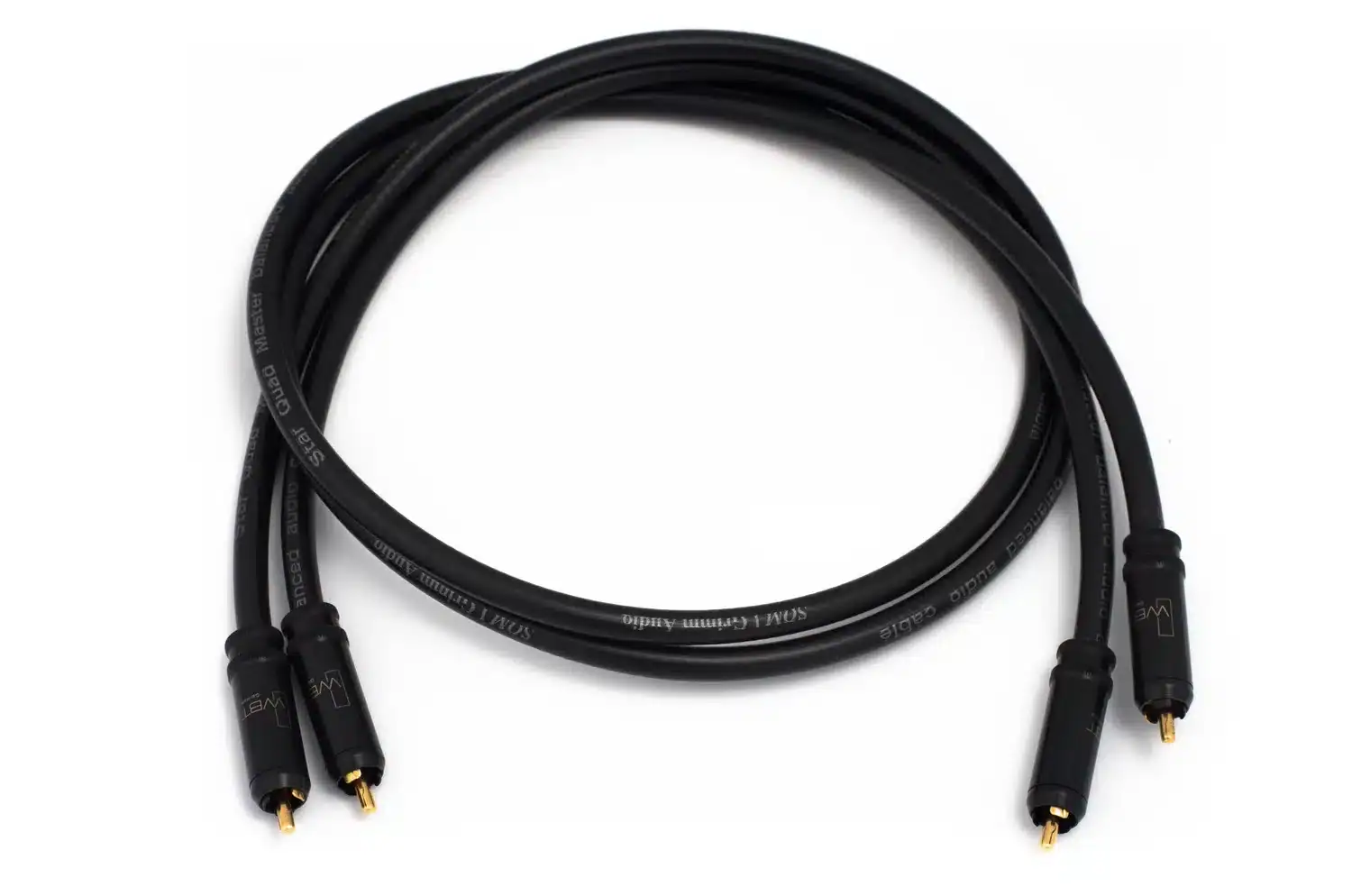 Grimm Audio câble modulation RCA SQM enroulé vue globale