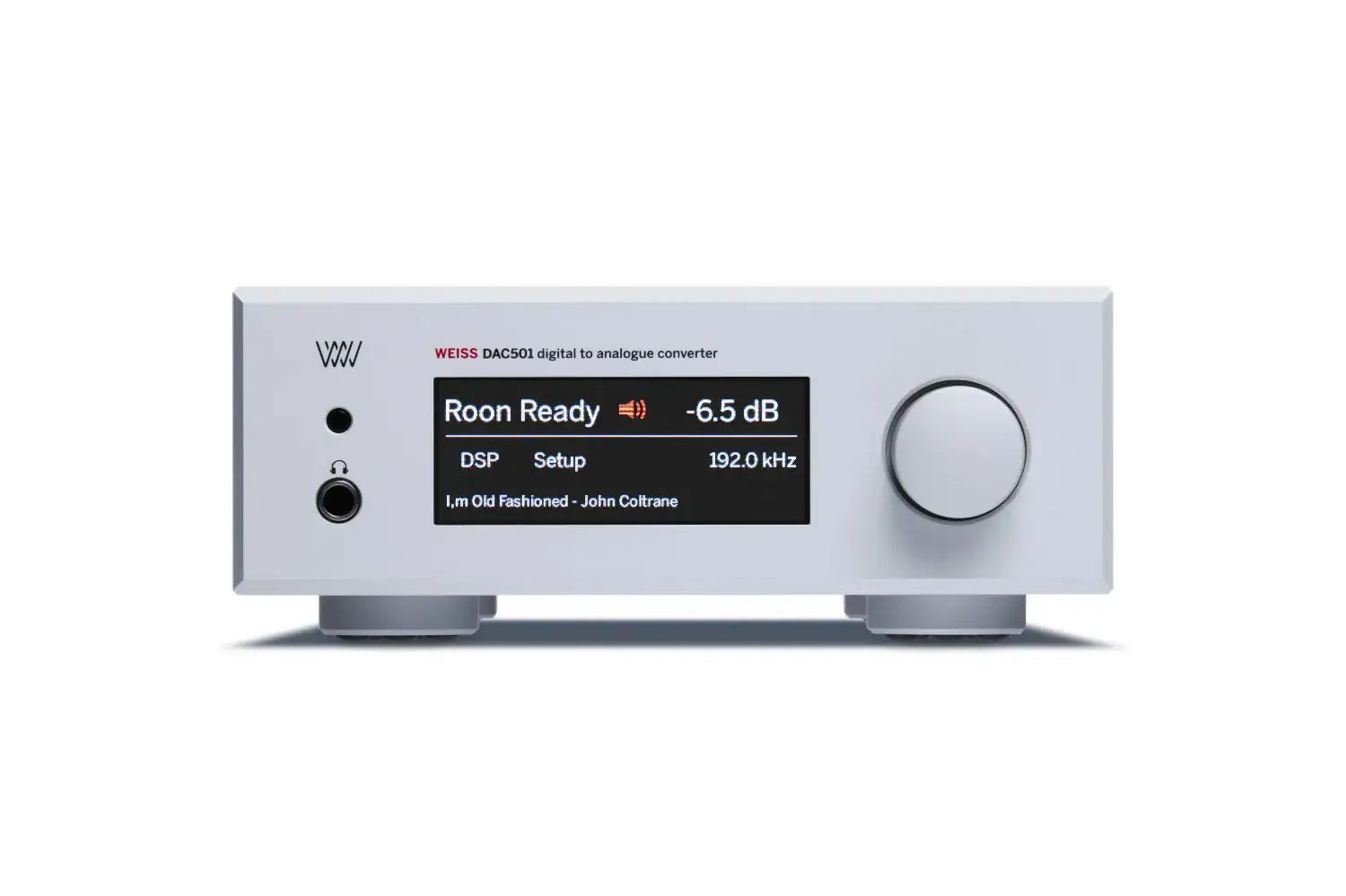 Weiss DAC501 silver vue avant plan serré