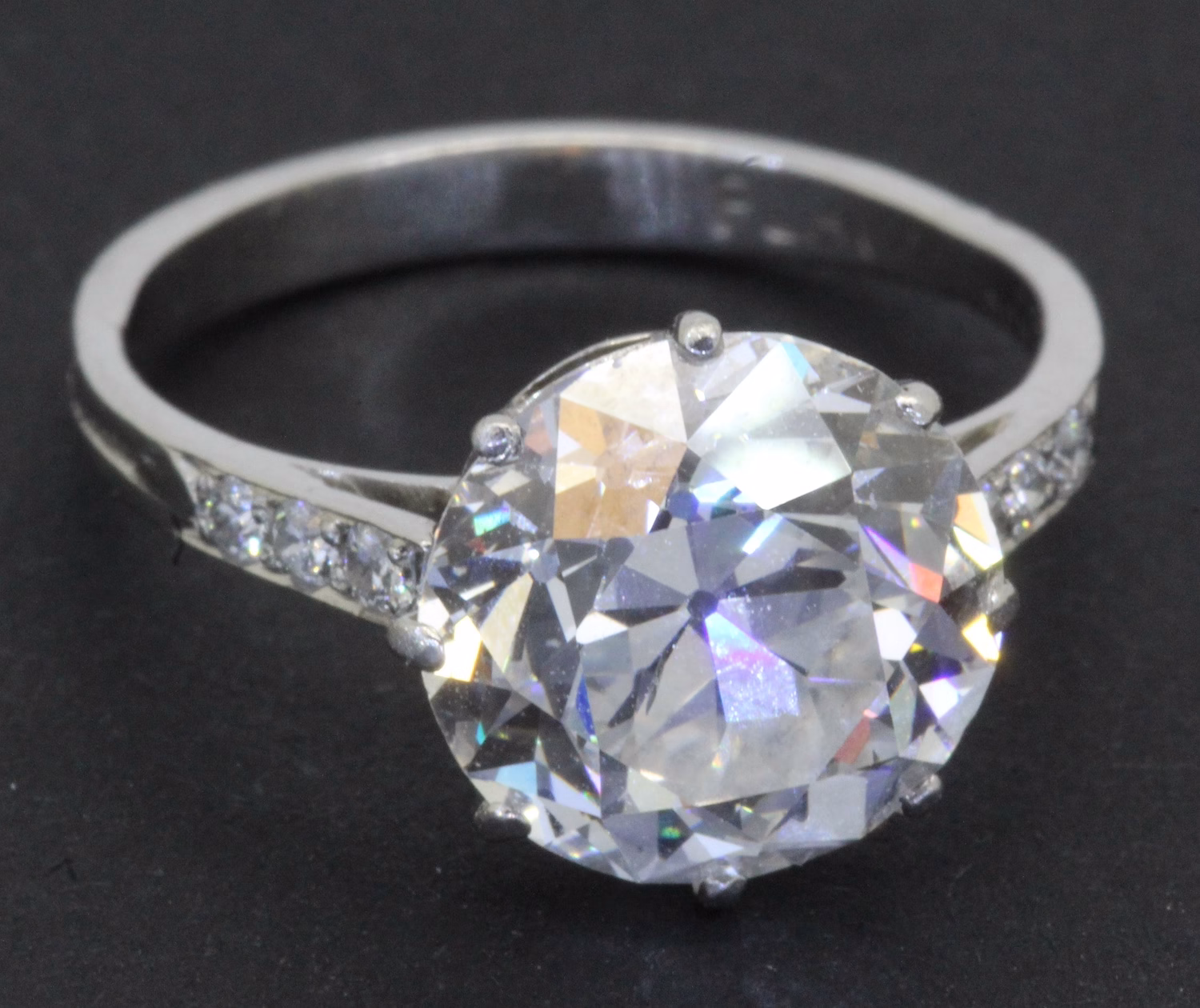 Art Deco diamond engagement ring platinum 1920s antique jewellery Dublin