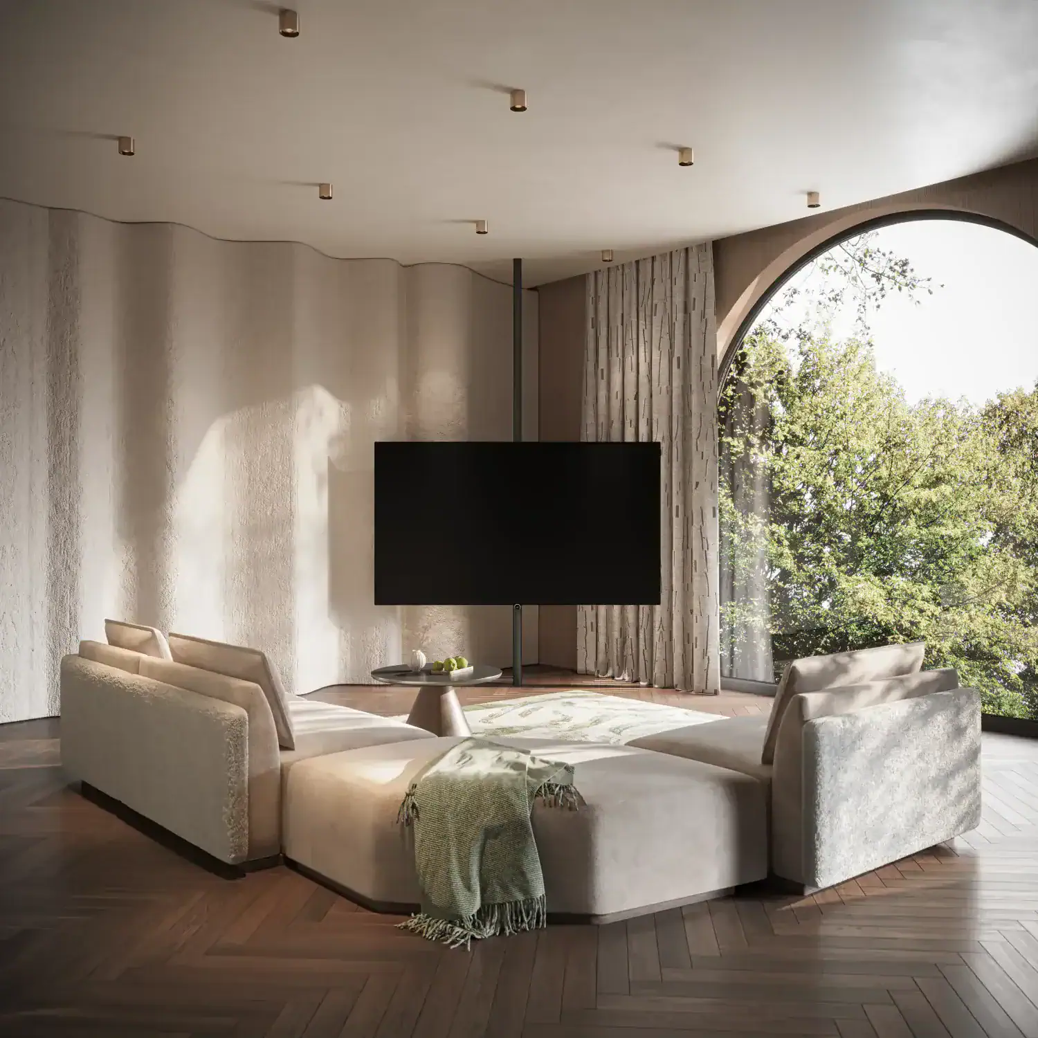 Fernseh Wild als TV-techniker für schöne Fernsehinstallation an der Wand in Geiselhöring