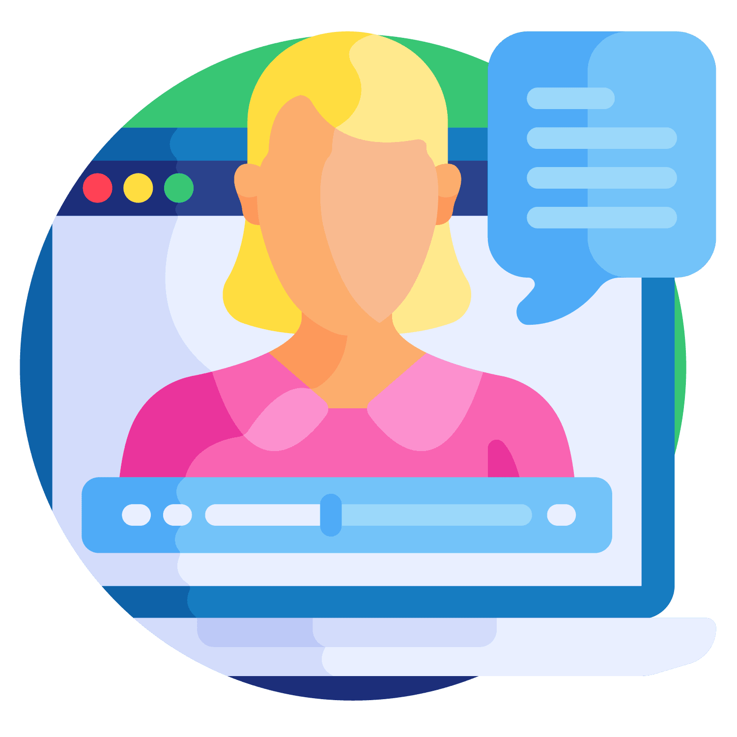 graphics of a student portraying a school management system