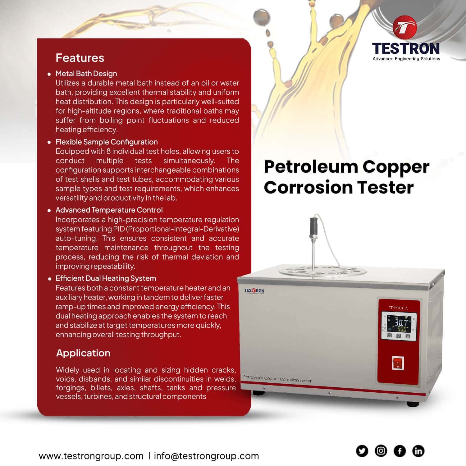 TT-PCCT-A Petroleum Copper Corrosion Tester