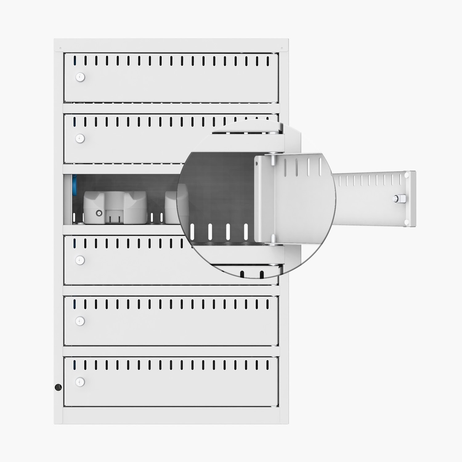 Akku Ladeschrank Lüftungsschlitze