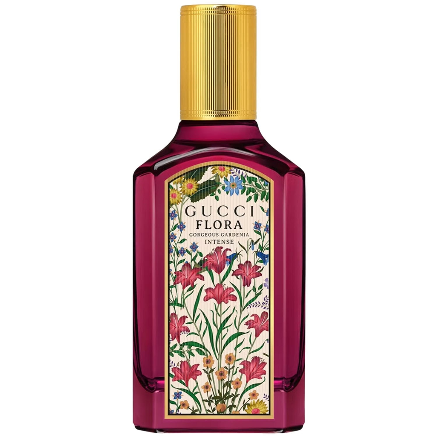 gucci flora gorgeous gardenia intense eau de parfum in fuchsia flora patterned bottle 2025