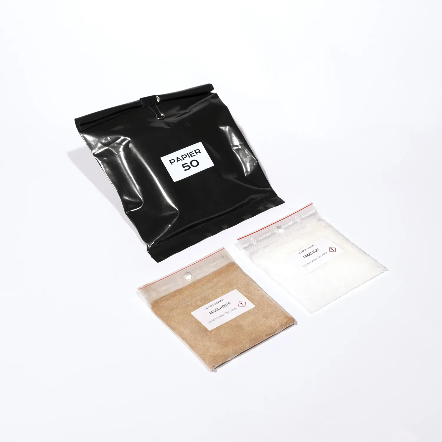 recharges de 50 feuilles pour sténopé avec révélateur et fixateur