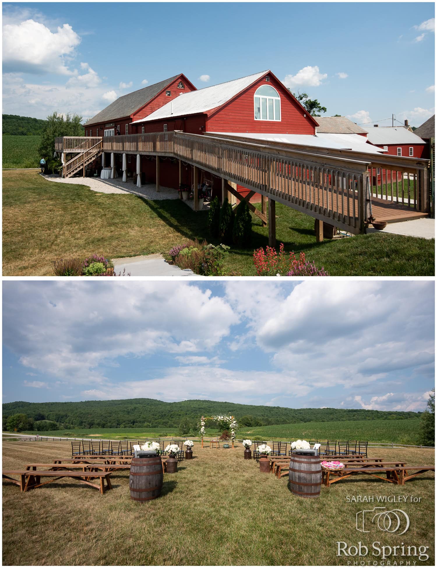 Wedding Barn at Lakota's Farm Wedding with Dana & Dan Rob Spring