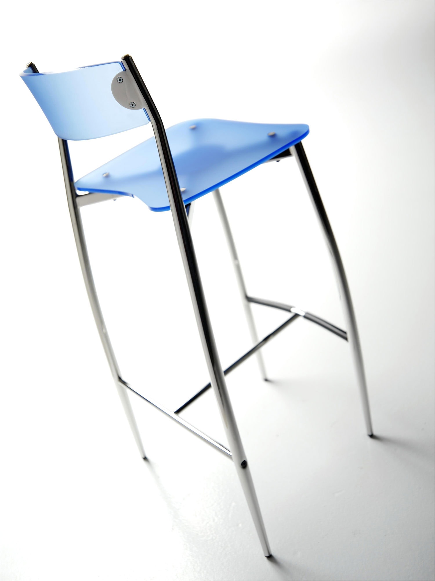 baba sgabello in metacrilato trasparente di sergio mian per altek italia design