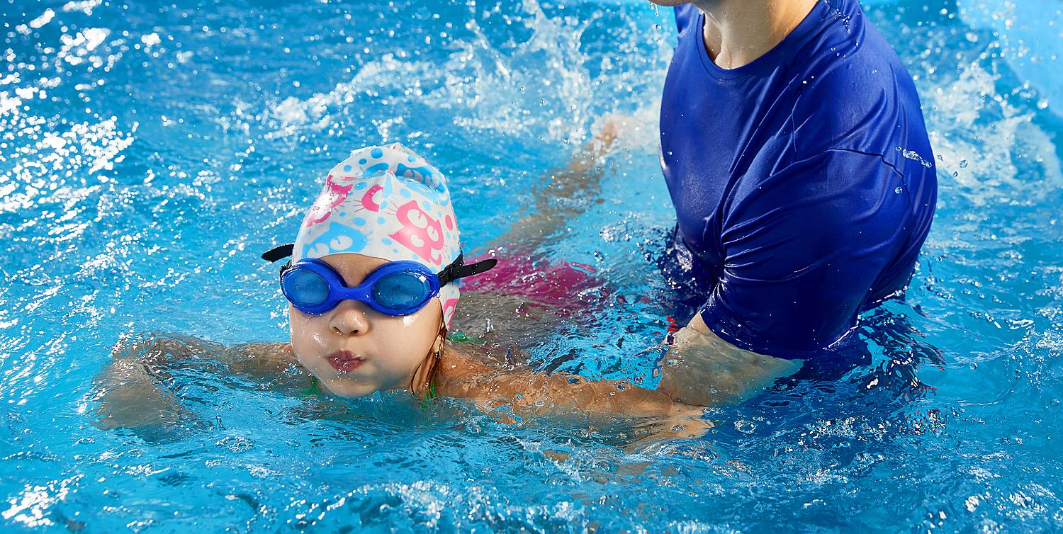 Cours de natation — Ngor, Sénégal