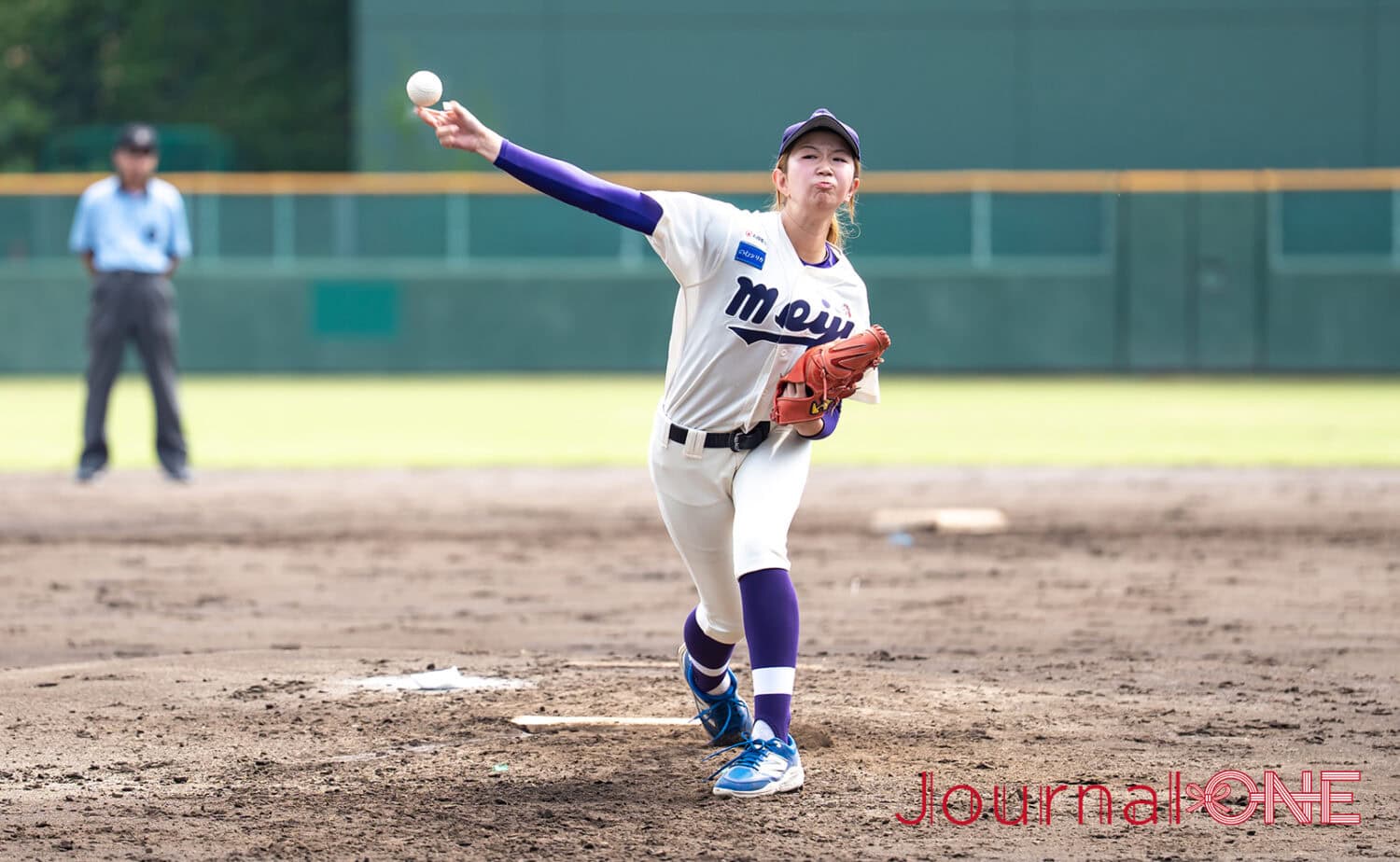 1年生ながら今大会最速を記録した柴田優衣(明治大)-Journal-ONE撮影