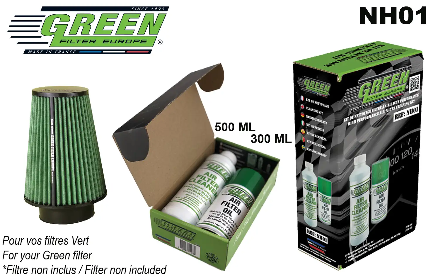 Maintenance kit for cotton fiber air filter