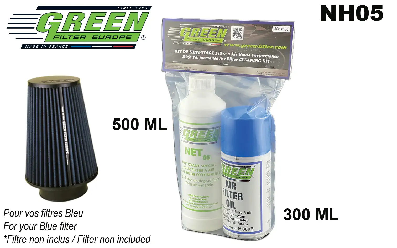 Blue impregnating oil for high-performance cotton air filters