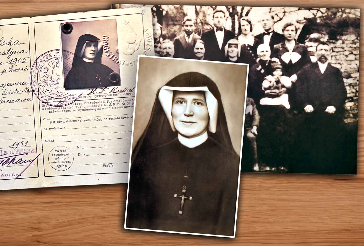Archiwalne zdjęcia s. Faustyny Kowalskiej do artykułu o niej