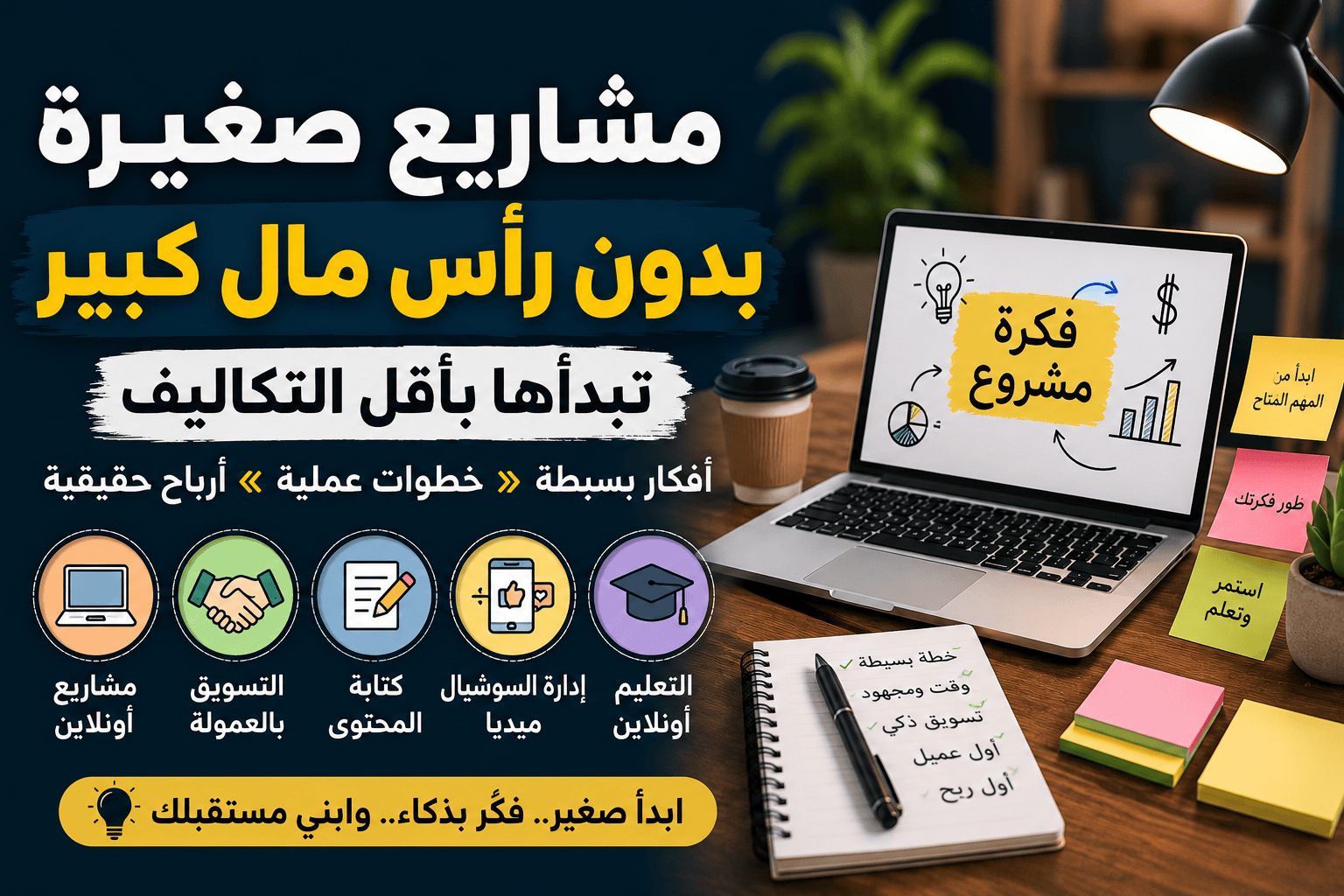 مشاريع صغيرة بدون رأس مال