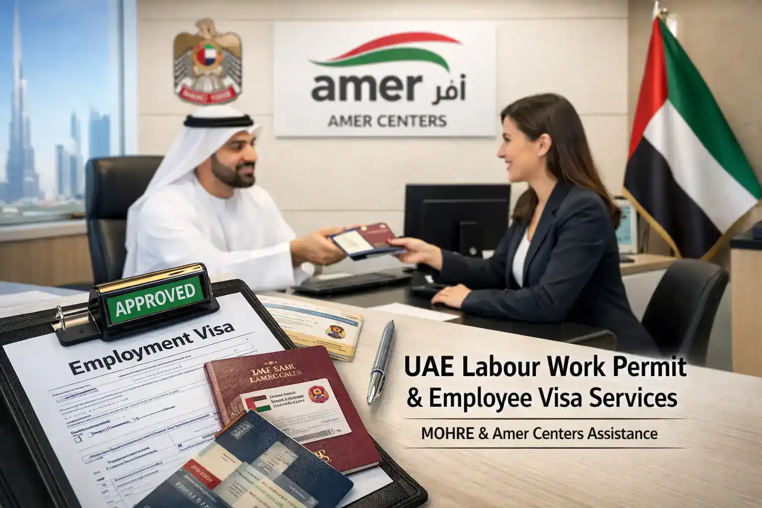 UAE Labour Work Permit & Employee Visa Services