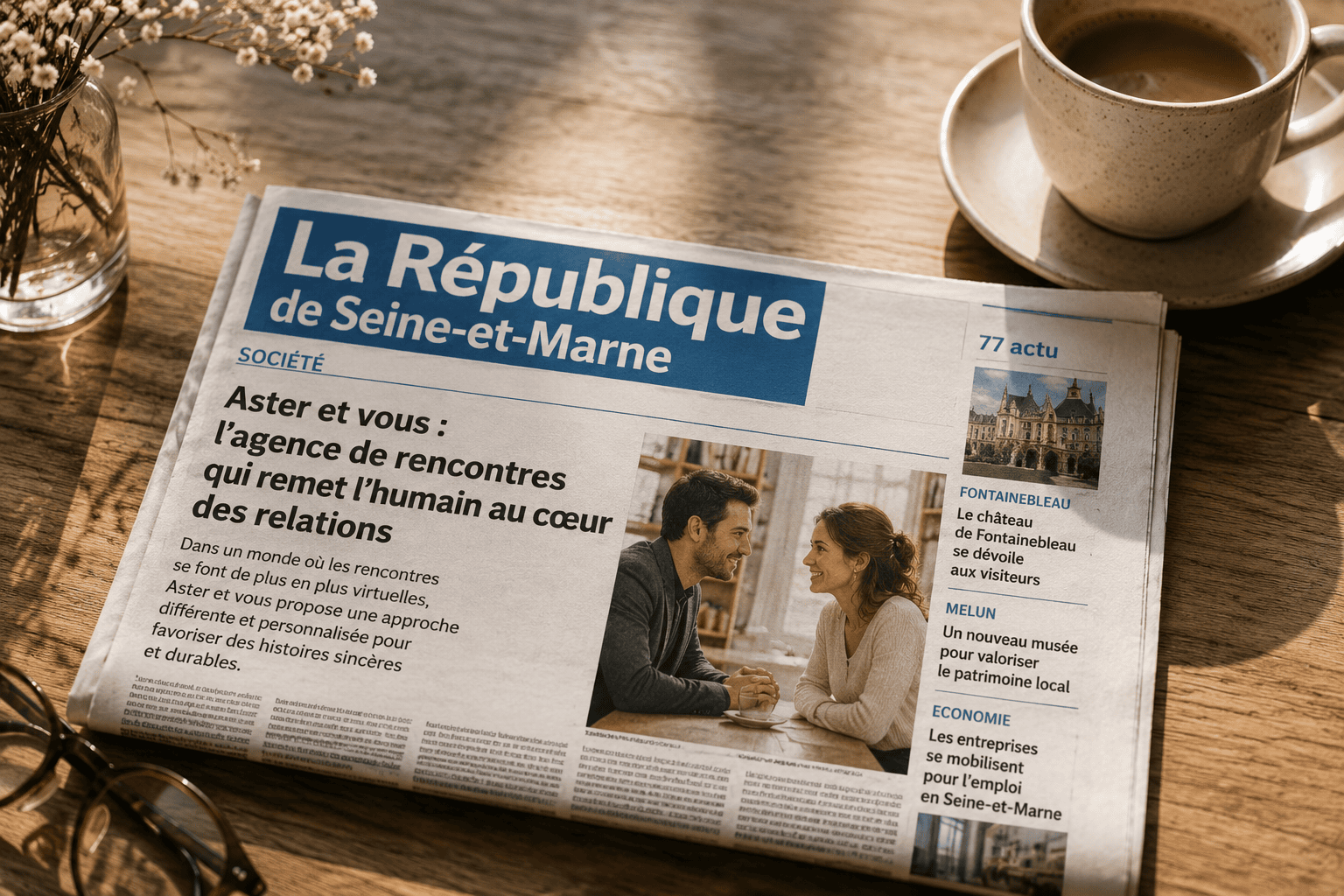 Revue de presse : La République de Seine-et-Marne met en lumière l’agence Aster et Vous