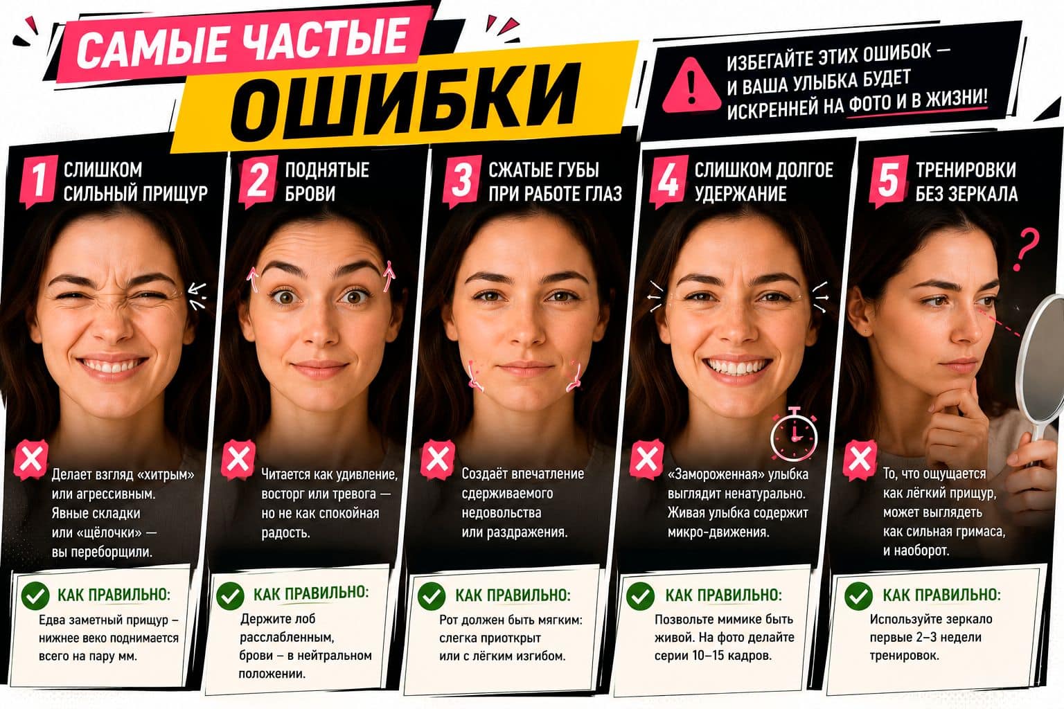 Самые частые ошибки, которые портят улыбку