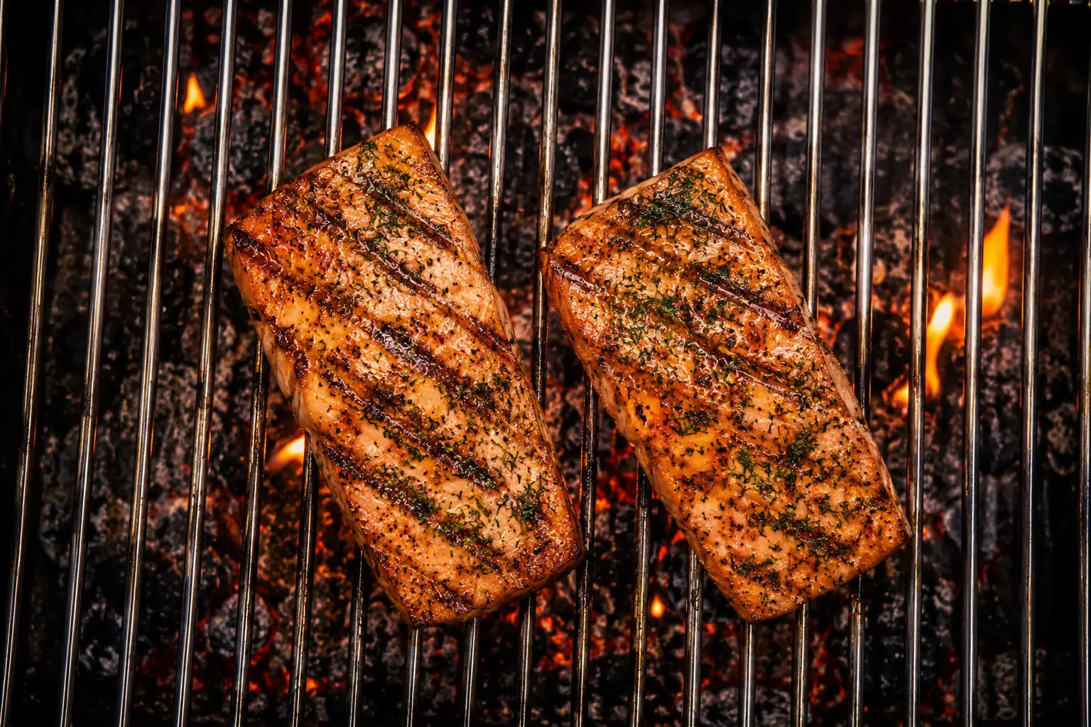 Wildkräutersalat mit Rindfleisch oder Hühnchen vom Grill