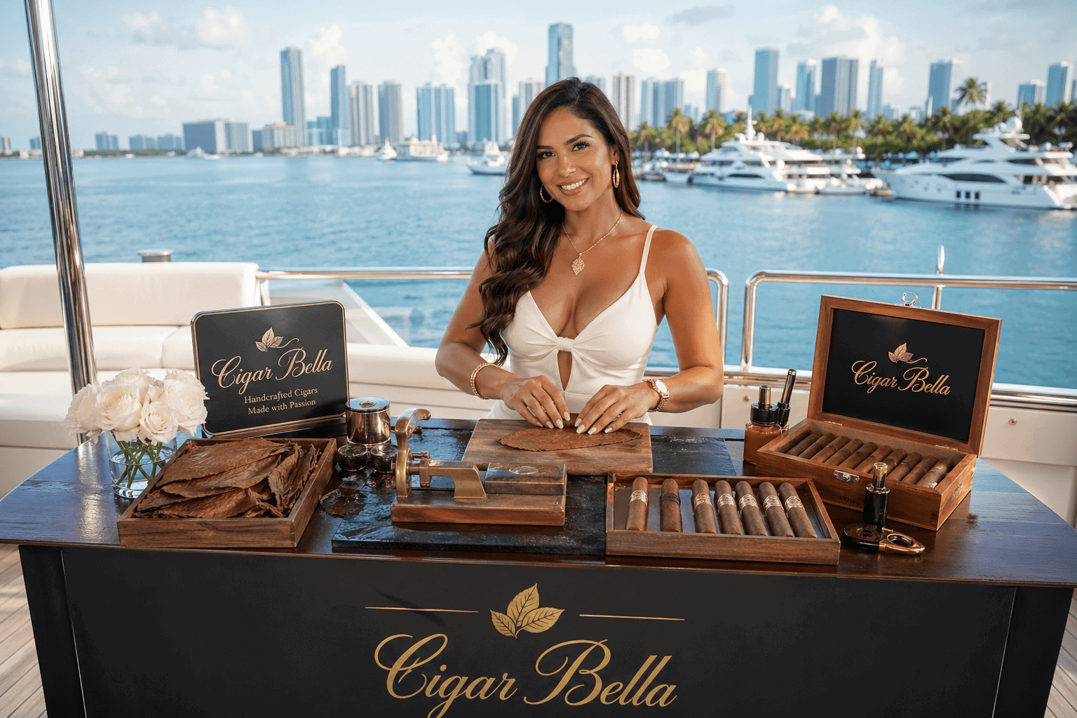 cigar rollers miami yacht parties