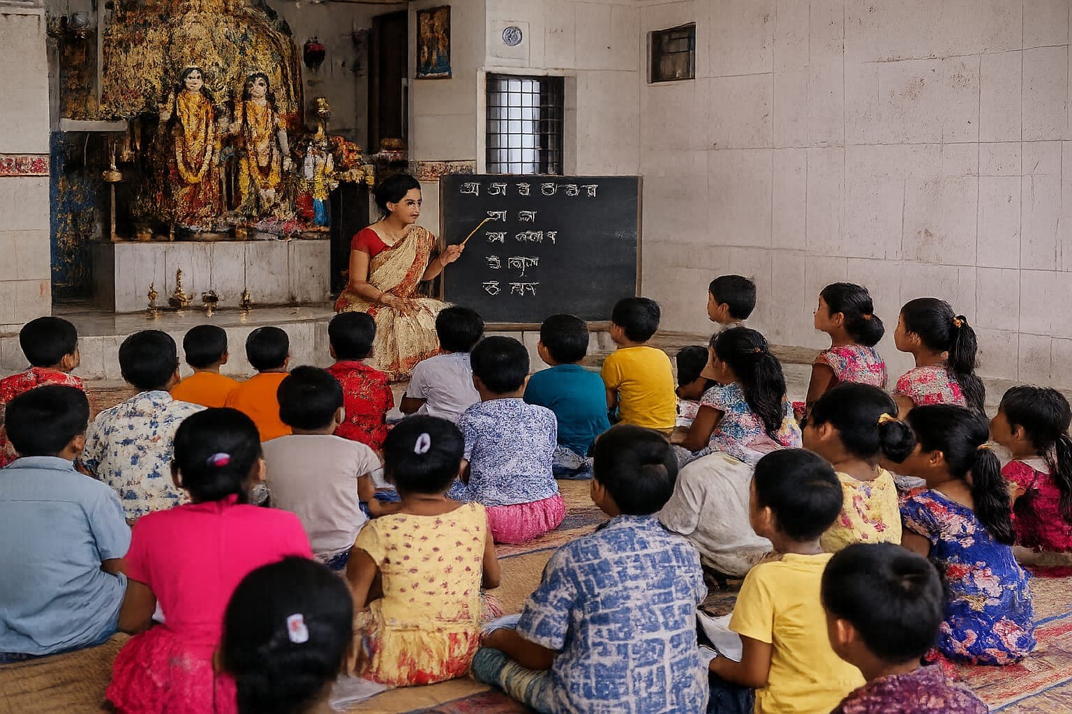 প্রশাসনিক আদেশ না থাকায় অনিশ্চয়তায় মন্দিরভিত্তিক শিশু ও গণশিক্ষা কার্যক্রম
