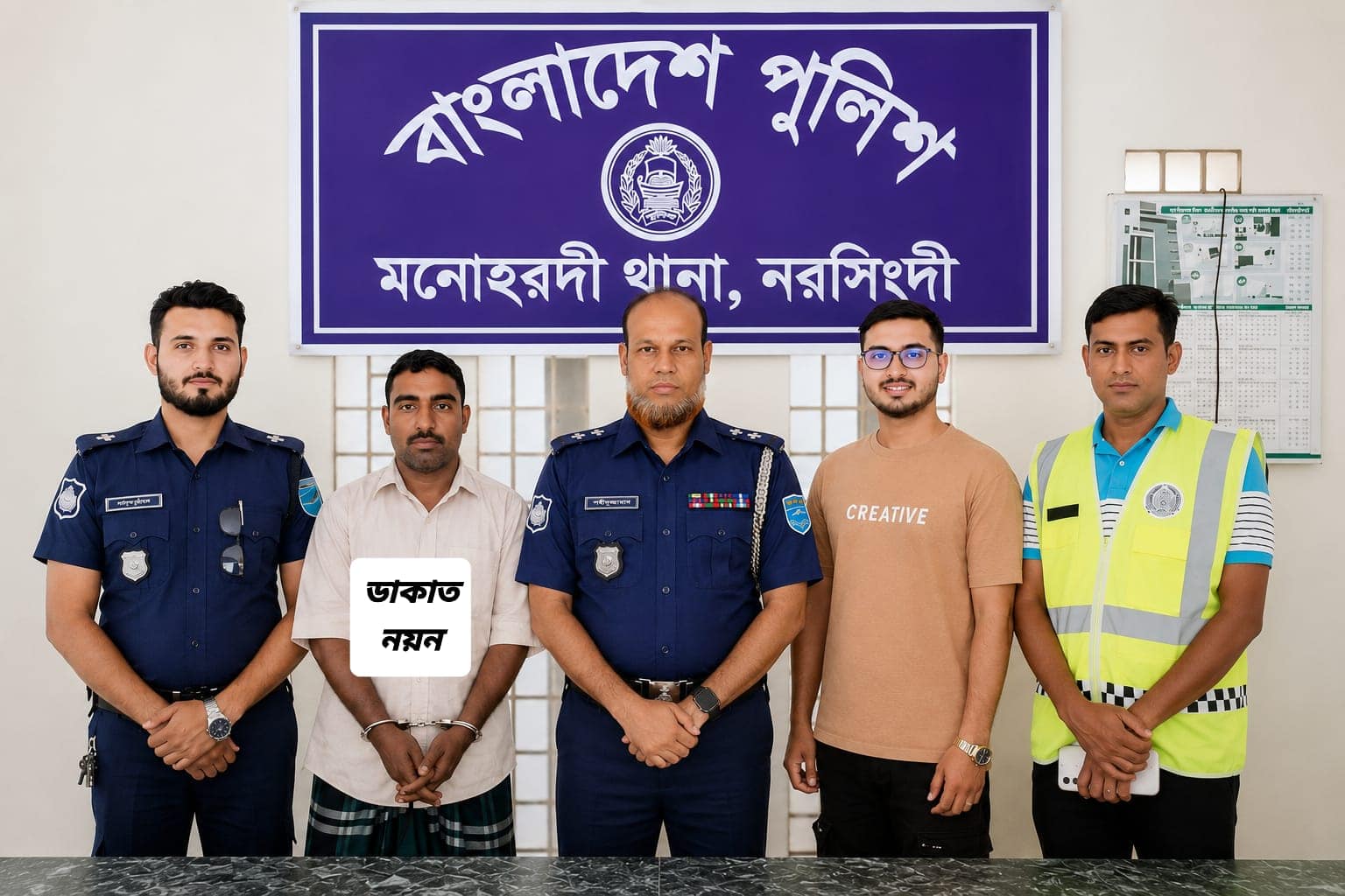 নোয়াখালীর সেনবাগ থেকে মনোহরদীর কুখ্যাত নয়ন ডাকাত গ্রেফতার