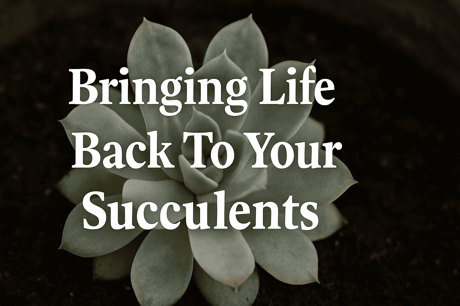 Bringing Life Back To Your Succulents - Hero Image