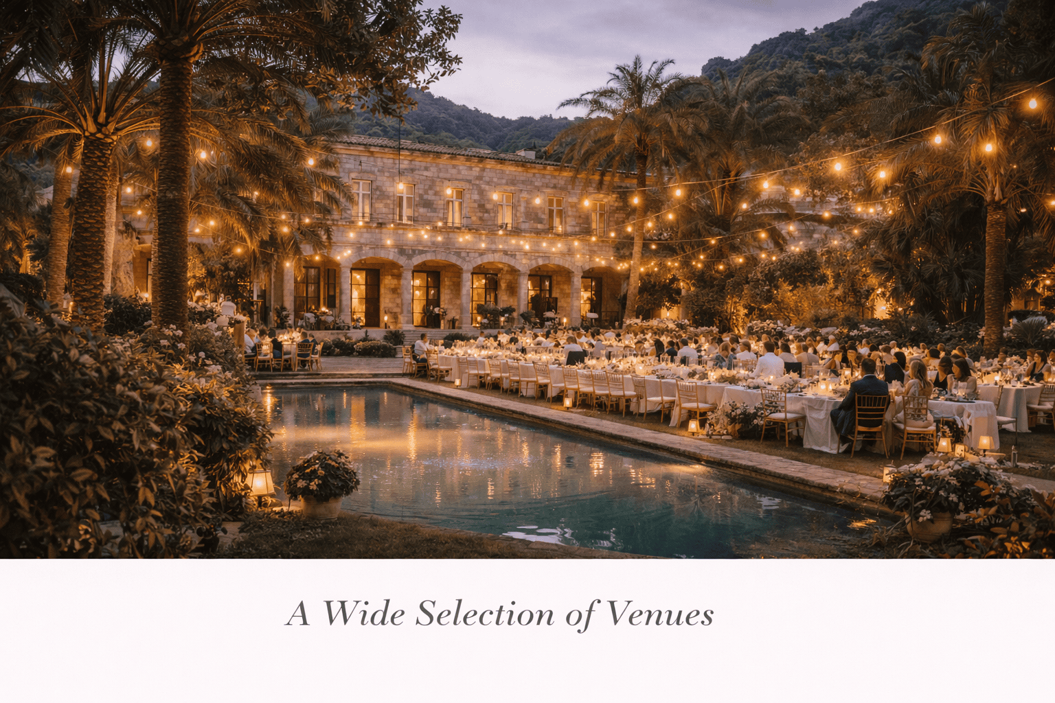 Luxury wedding venue Mallorca with pool