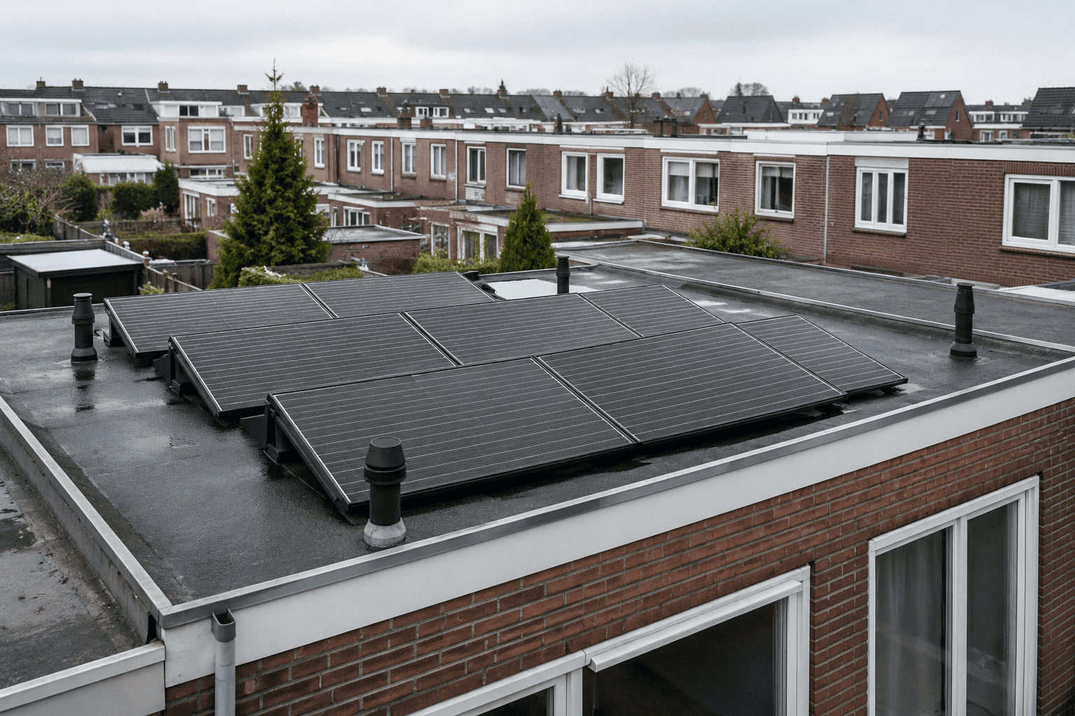 Zonnepanelen op een plat dak: waar moet je op letten?